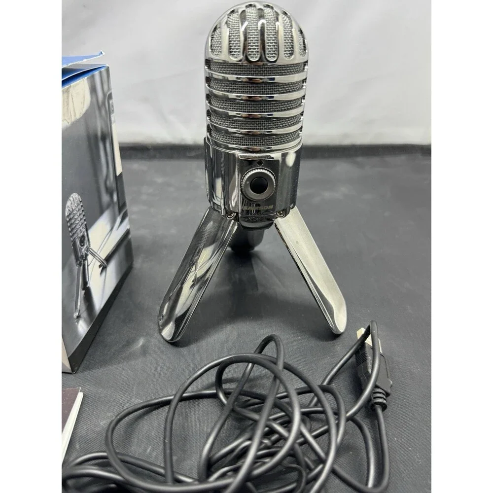 Samson Meteor Mic USB Condenser Podcasting Podcast Recording Desktop Microphone